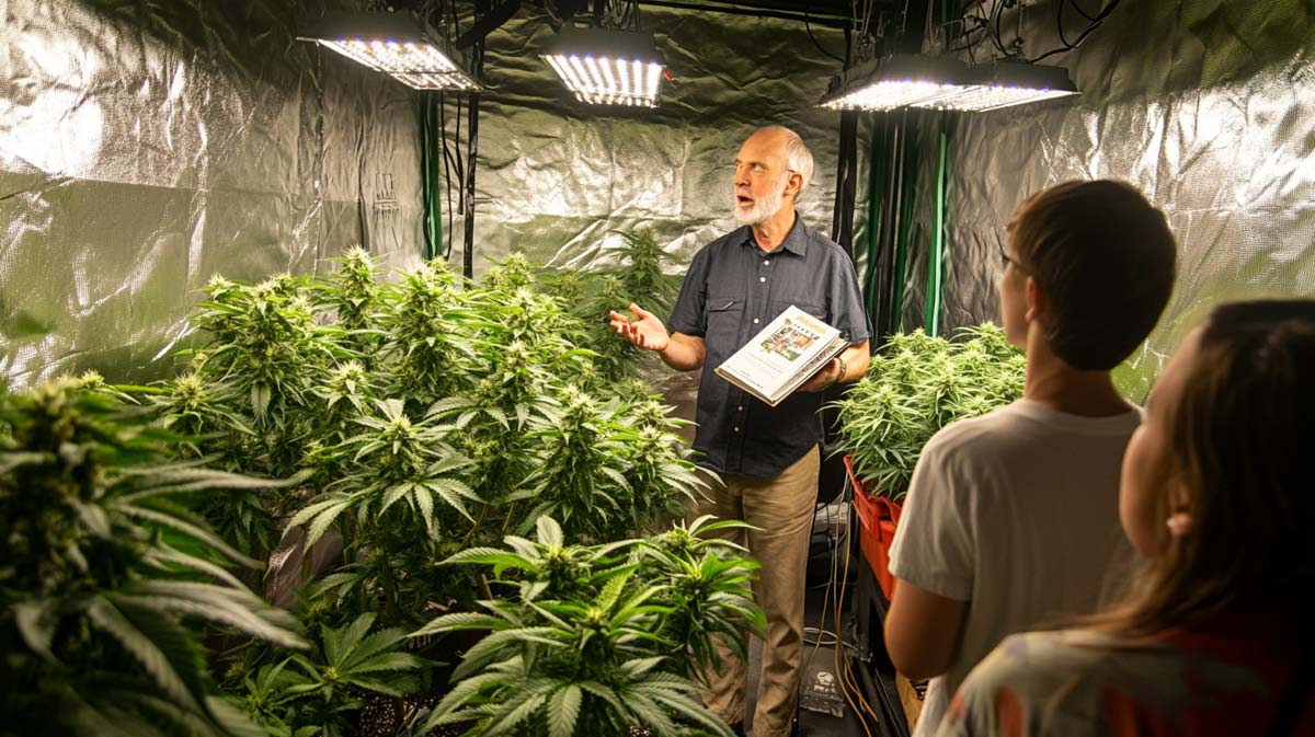 Cannabis Weed Legenden Geschichte Foto Ed Rosenthal Steht