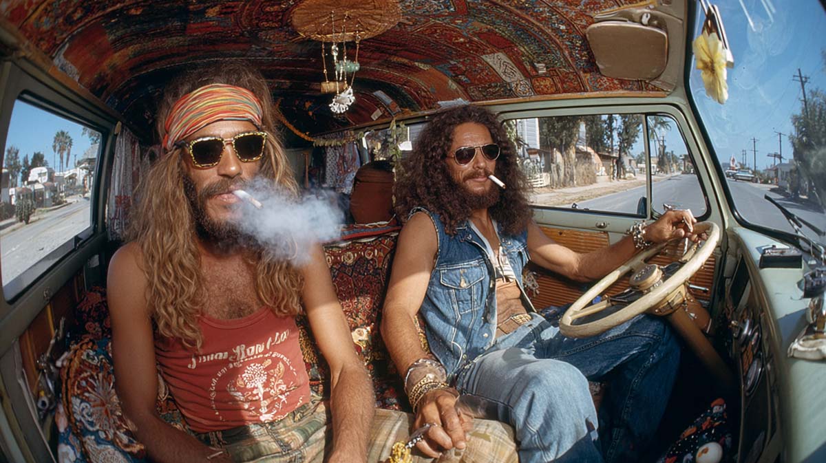 Cheech Chong Klassiker Usa Hippies Bus Vw Film