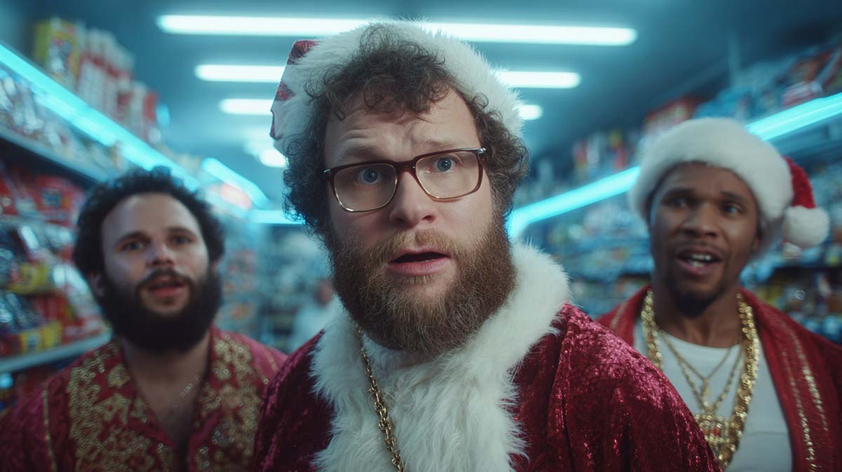 The Night Before Supermarkt Weihnachtsmanner Kiffer Kiffen Film