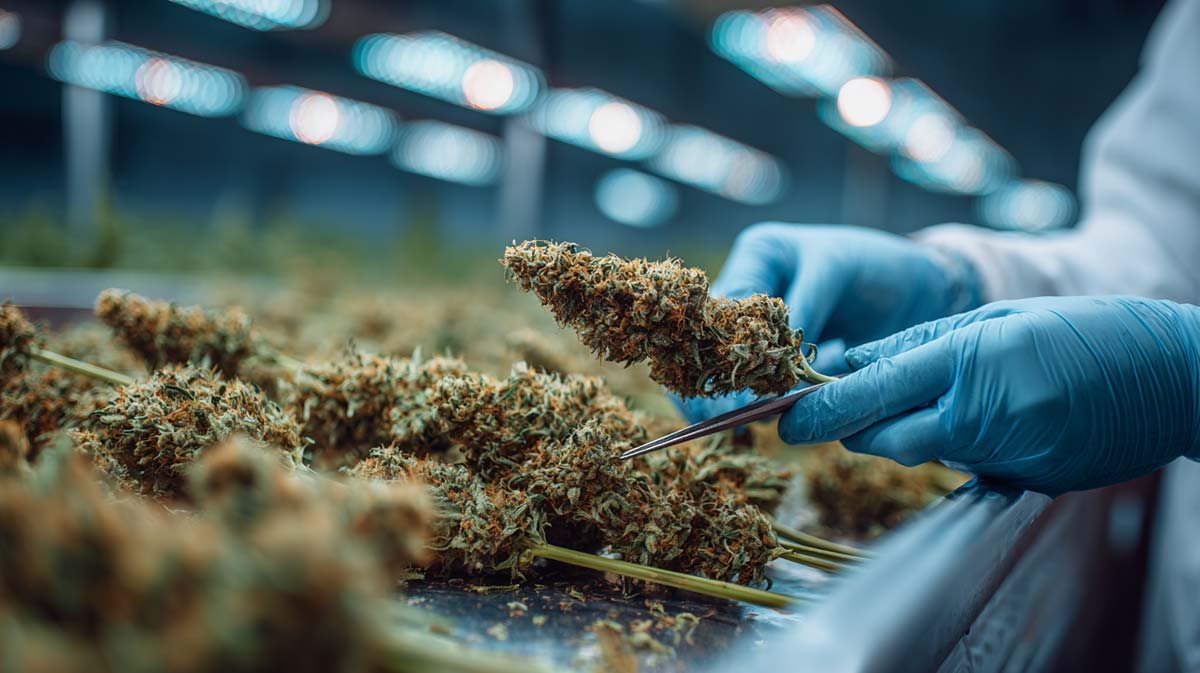 Cannabis Manufacturer Plantage Doku Foto Grosse Buds Nach