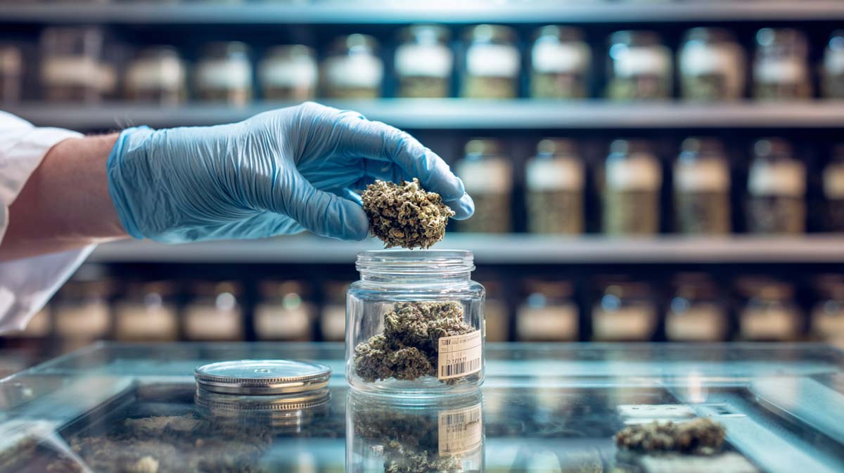 Cannabis Manufacturer Plantage Doku Foto Labor Proben Wand
