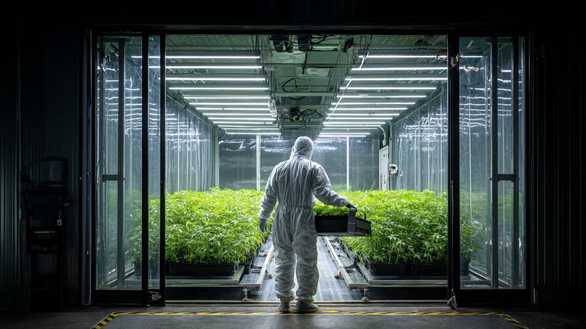 Cannabis Manufacturer Plantage Doku Foto Schutzraum Aufzucht Haze