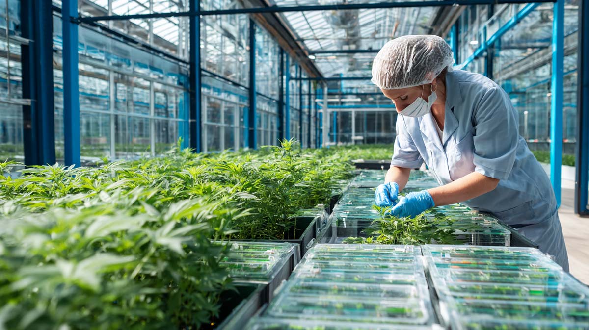Cannabis Manufacturer Plantage Doku Foto Zkittlez Strain Stecklinge
